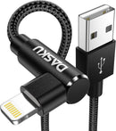 90 Degree iPhone Charging Cable [MFi Certified] Lightning Cable 10FT 2 Pack 1
