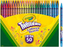 Crayola Twistables Colored Pencil Set (50ct), Cool Back to School Supplies for Kids, No Sharpen Colored Pencils for Girls & Boys, 4+ [Amazon Exclusive] — 2
