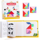 Vanmor Travel Tangram Puzzle, 3 Sets of Magnetic Tangram with 240 Solution — 1