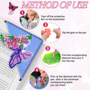 WIVICO 8Pcs Diamond Painting Bookmarks, Diamond Pearl Art Kits for Adults | Butterfly — 6