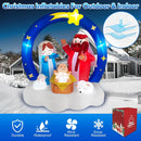 Danxilu 6FT Inflatable Nativity Scene Outdoor Christmas Decorations w/LEDs — 4
