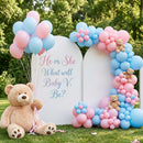 RUBFAC Pink Balloons 135pcs Light Pastel Pink Balloon Different Sizes 18 12 10 5 Inch for Garland Arch Birthday Party Baby Shower Gender Reveal Wedding Anniversary Easter Decoration — 8
