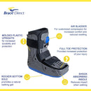 Brace Direct Lightweight Short Air Walking Boot with Protective Toe Guard — 4