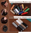 628 Pcs Leather Working Tools Kit, Leather Crafting Kit with Tools Supplies — 3
