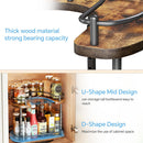 SNTD Lazy Susan Spice Rack Organizer for Cabinet, Wood, Vintage, 12 in — 8