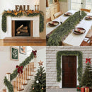 2 Pack 9Ft Christmas Garland, Real Touch Cedar Garland — 4