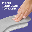 Dr Scholl’s Go Sockless! Cushioning Insoles for Women Men Unisex, 3 Pairs, Trim to Fit - Absorbs Moisture to Keep Feet Dry, Shoe Inserts for Women Men with Plush Terry Cloth Layer for Added Comfort - Mens 7-13 Womens 5-10 — 4