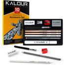 KALOUR Colored Pencil Accessory Kit,with Blenders,Erasers and Sharpener.perfect for Blending Softening Edges,ideal for Coloring Book,Art Supplies for Artists Beginners — 1