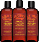 Leather Honey Leather Conditioner, Since 1968. For All Leather Items Including Auto, Furniture, Shoes, Purses and Tack. Non-Toxic and Made in the USA / 8 Fl Oz (Pack of 3) — 1