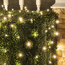 Wintergreen Lighting 100 5mm Warm White Twinkle LED Net Lights, 4 x 6 ft Green Wire Indoor/Outdoor Commercial Grade Outdoor Christmas Decorations for Hedges & Bushes — 2