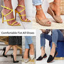(2 Pairs) Pigskin Non-Slip High Heel Cushion Inserts Arch Support, Shock & Sweat Absorption, Adhesive Shoe Insoles for Dress Shoes Flats Boots Sandals Relief Blister Callus Pain, Fits Women 5-8 Size — 6