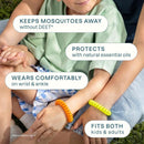 Cliganic Mosquito Repellent Bracelets for Kids & Adults, Natural, 10 Pack — 5