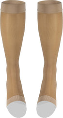 Truform Sheer Compression Stockings, 15-20 mmHg, Women's Knee High Length, Open Toe, 20 Denier, Light Beige, Large | Large (1 Pair) — 6
