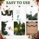 Janinka 15 ft Large Christmas Garage Garland with 100 LED Light 13 Hooks — 4