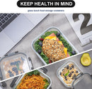 Glass Food Storage Containers with Lids Airtight, Glass Meal Prep Containers…