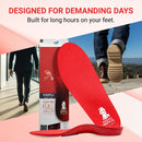 Vasyli Custom Full Length Insoles, Arch Support Shoe Inserts, XL, Red — 7