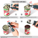 Beneno Heavy Duty Hand Can Opener Manual with Magnet Lid Remover, Green — 4
