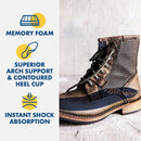 Arm & Hammer Work Boot Insoles, Memory Foam Arch Support