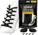 Xpand No Tie Elastic Shoe Laces for Sneakers - Shoelaces for Adults & Kids | Black — 1