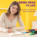 Pagather Acrylic Paint Markers, 72 Colors Dual Tip Fine & Brush Pens Set | Multicolor — 7