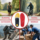 STSVZORR 220 lbs+ High Arch Support Insert Metatarsal Pad Pain Relief Men Women Plantar Fasciitis Insole Orthotic Flat Feet Heel Spur Comfort Standing All Day, Work Boots Shoe Insole 5
