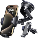 [True Military-Grade] Car Phone Holder VANMASS [Upgraded Strongest Suction&Clip] Cell Phone Mount for Dashboard Windshield Vent Kit, Truck Cradle Stand for iPhone 18 Pro Max 17 16 15 Android,Ink Black photo 1