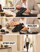 Stone and Clark Compact Travel Size Leather Shoe Shine Kit for Men & Women | Dark Brown — 8