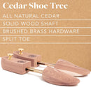 Cobbler's Choice Cedar Shoe Trees for Men - Wooden Split Toe - 2 Pack — 4