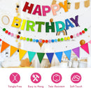 CANREVEL 3 PCS Pre-Strung 3D Happy Birthday Banner Decorations, Rainbow | Multi Color — 3