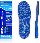PowerStep Pinnacle Junior Insoles, Children’s Maximum Cushioning Shoe Insert, Relief for Ankle, Knee & Foot Pain, Arch Support for Girls and Boys, Kids Unisex, Made in the USA (Youth 5) - Blue/White — 1