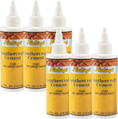 Fiebing's Leathercraft Cement - Leather Glue Adhesive (6 Pack, 4 oz Each) - Quick Drying, High Strength, Flexible, Non-Toxic, Permanent Bonding Leather Repair for Jackets, Shoes, Furniture, Purse — 1
