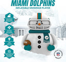 Sporticulture Miami Dolphins Inflatable Snowman Player – 7 Ft Tall Yard Decoration w/LED Lights | NFL Holiday Football Snowman | Built-in Blower Motor, Weather-Resistant, Indoor/Outdoor Use — 2