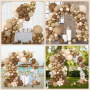 Amandir 153pcs Brown Balloon Garland Arch Kit Different Sizes 18 12 10 5 in — 6