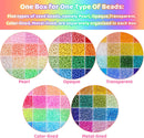 120 Colors 4mm Seed Beads Bracelet Making Kit,13000pcs 5 Types Small Beads — 2
