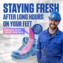 Akusoli Work Boot Insoles for Men L/XL - All Day Comfort - S/M - W 5–10 / M 5.5–8 — 6