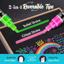 Loddie Doddie Chalk Markers, Liquid Chalk Pens, Reversible Tips, 24 Pack | 1 Count (Pack of 24) — 3