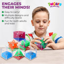 Brain Teaser Puzzle Cubes Party Favors for ADHD Autism Kids Adults 24 Pack Fidget Toy Set Gifts Mini Games Stress Relief Stocking Stuffers Bulk Goodie Bag Filler Treasure Box Classroom Prizes School — 4