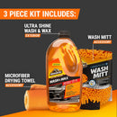 Armor All Cleaning Kit, Car Wash Soap, Wash Mitt & Microfiber Towel