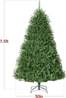 Best Choice Products Douglas Fir Christmas Tree, 7.5ft Unlit Artificial Full Fir Holiday Decoration, Realistic Appearance w/Metal Stand — 8