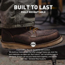 Danner 6" Bull Run Steel Toe Work Boots for Men - Brown — 5