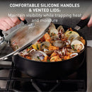 T-Fal Ultimate Hard Anodized Nonstick Fry Pan With Lid 12 Inch, Oven Broiler…