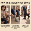 JobSite Boot Stretcher Spray - Shoe Stretch Spray & Leather Softener For Cowboy Boots & Fashion Shoes - 8.5 oz — 3