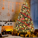 GAOMON 7.5ft Prelit Fraser Fir Wide Artificial Christmas Tree w/RGBW Light — 8