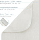 S&T INC. Dish Drying Mat, 16" x 18", Large, Cream