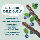 Shameless Pets Blueberry & Mint Dental Chews for Dogs, 8 Chews - Natural Dog…