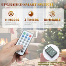 YITAHOME 7.5ft Prelit Christmas Tree w/Pine Cones & Pine Needles & Remote — 4