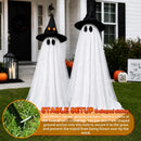 2Packs Halloween Decorations Outdoor,Halloweens Party Decoration Indoor,Spooky Ghost with Remote Control String Lights,Halloween-Ghost Lights for Porches Yards Gardens Lawn | Large ghost — 6