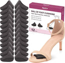 Anti Slip Foot Pads for High Heels - Heel Slip Stopper with Strong Adhesive Toe Grips, Slip Resistant Honeycomb Grip Stops Feet from Sliding Forward in Stiletto, Pumps & Slingbacks (12 Pairs) - Black | 12 Pairs — 1