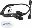MDF Instruments, Acoustica Lightweight Stethoscope for Doctors, Nurses, Students, Home Health Use, Dual Head, Black Tube, Black Chestpiece-Headset, MDF747XPBO — 1