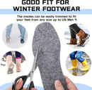 Janmercy 5 Pairs Wool Felt Insoles Warm Shoe Inserts, Men's 9/ Women's 10 — 7